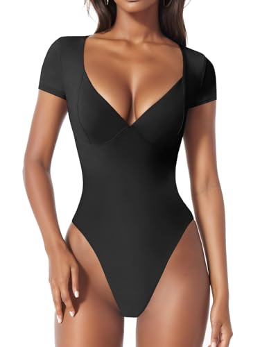 MixShe Bodysuits for Women Tummy Control Plus Size Womens Fashion Rompers