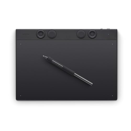 Wacom Intuos Pro Medium Bluetooth Professional Graphic Drawing Tablet with Pro Pen 3, Compatible with Mac, Windows - 2025 Edition