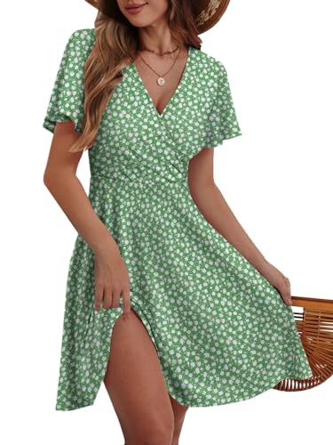 Summer Dresses for Women 2025 Floral Sundresses Elegant Classy Fashion Casual Outfit Plus Size