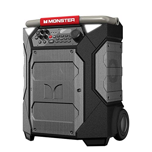 Monster Rockin?? Roller 270 Indoor/Outdoor Portable Bluetooth Speaker | up to 200W of 270 Degree Sound & up to 100 Hours of Playtime